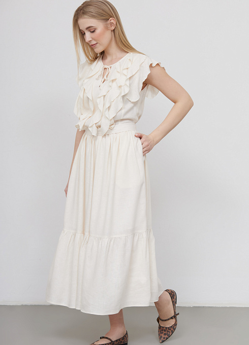 Платье жен. 363423А.11312.0700N Молочный (4)