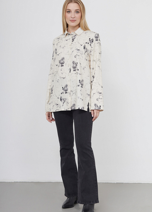 Рубашка фланелевая с принтом GRIOL