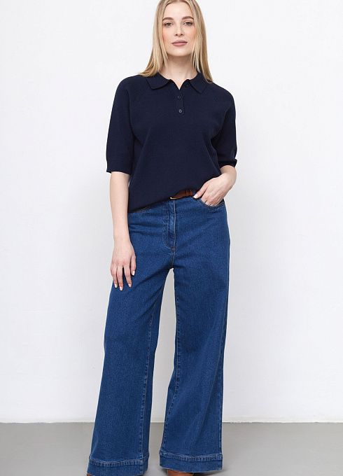 Джемпер жен. 310313.33303.9600N Тёмно-синий1  (3)