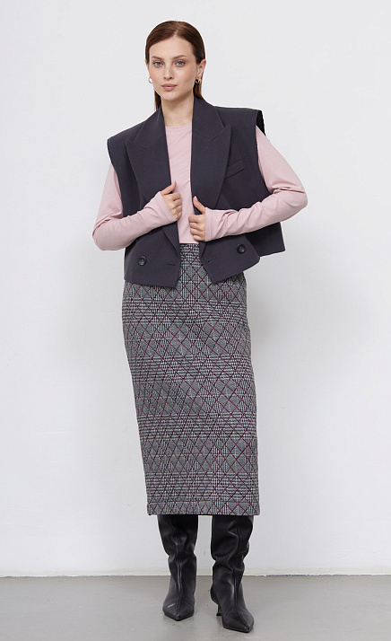  GRIOL. Юбка жен. 350060.03313.7347P Серо-розовый 