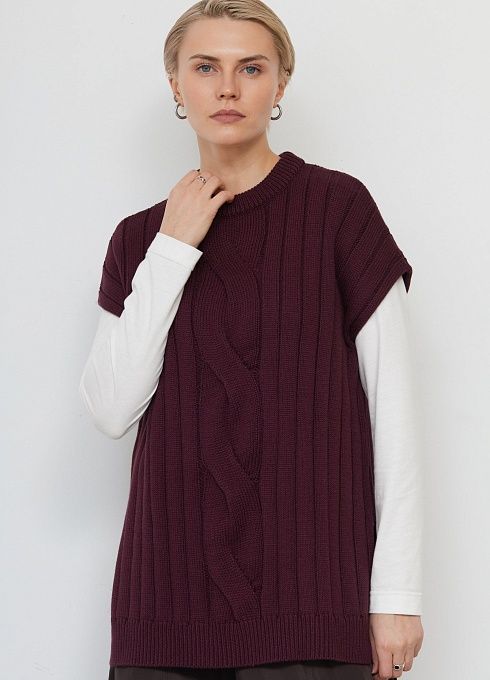  GRIOL. Жилет жен. 380106.05303.4700N Бордо GRIOL