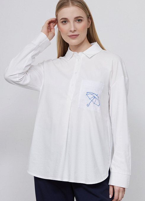 Блузка жен. 310996кн.03313.0700Е Молочный