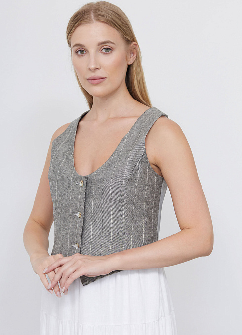  GRIOL. Жилет жен. 388321.11312.8002S Серый GRIOL